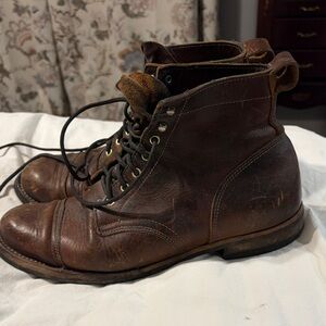 Men's Classic Truman Brown Leather Lace-Up Work Boots